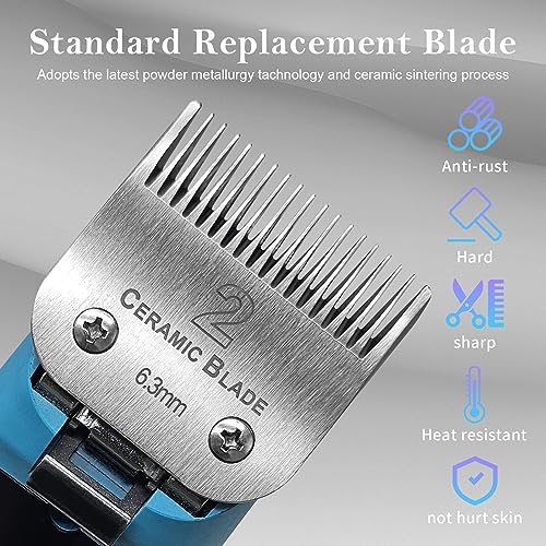 2# Replacement Blade compatible with Oster Classic 76/Andis dog Clipper - color: SIZE 2#(2 PACK)