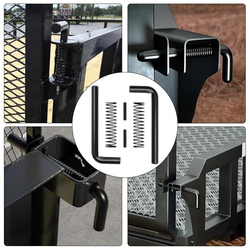 819T Trailer Gate Spring Latch Kit, Utility Trailer Accessories, Trailer Gate Pin, Trailer Gate Latch, Fit for Carry-On Utility Trailers - 2 Pack