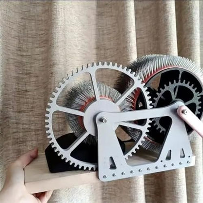 Hand Crank Wool Blending Machine, Sheep Fleece Combing Machine, Wool Felt Color Mixer, Fast Color Mixing, Wools Fiber Drum Carding Machine, Handmade, for DIY Craft Making
