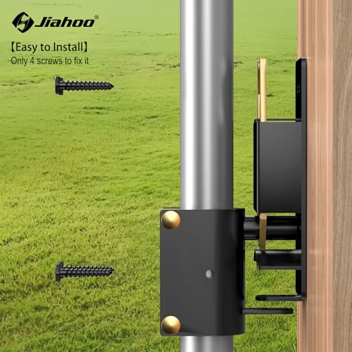 JIAHOO 2 Way Farm Gate Latch, Heavy Duty Gate Latches for Metal Tube Gates - style: Farm Gate Latch