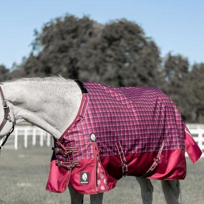 Equinavia Arktis Regular Neck Heavy Turnout Blanket 300g - Cranberry Red - 72 in - color: Cranberry Red, size: 72 in