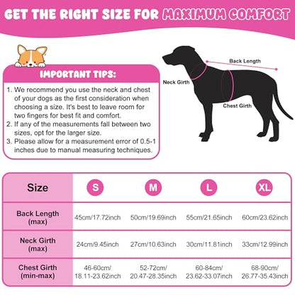 Dog Raincoat, Waterproof Dog Coat with Polar Fleece Lining - color: Pink, size: Large
