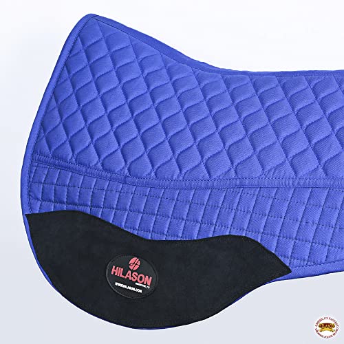 HILASON Western All Purpose Horse English Saddle Pad | All-Purpose - color: Royal Blue