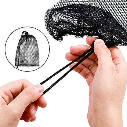 TecUnite 10 Pack Mesh Drawstring Bags for Laundry, 11.8 x 7.5 Inch, Black - color: Black, size: 11.8 x 7.5 Inch