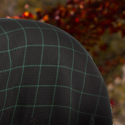 Equinavia Luftig Waffle Cooler | 100% Cotton - Black/Hunter Green - 72 in - color: Black/Hunter Green, size: 72 in