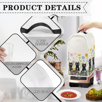 Blender Cover, Universal Home Small Appliances Protective Cover Blender Cover Sturdy Stand Mixer Protective Cover Cute Cats - color: Cute Cats Prints