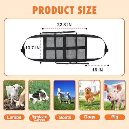 Calf Sling for Weighing, Goat Harness with Adjustable Straps