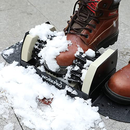 WORKPRO Boot Cleaner, Heavy Duty Shoe Boot Scrubber & Scraper Brush Outdoor - style: wide