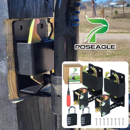 Upgraded 2 Pack 5 inch Black S16100700 Two Way Lockable Gate Latch - size: A7 2xLockable Gate Latch