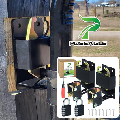 Upgraded 2 Pack 5 inch Black S16100700 Two Way Lockable Gate Latch - size: A7 2xLockable Gate Latch