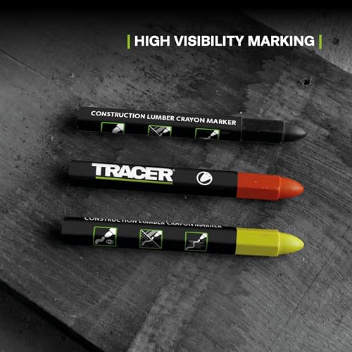 Tracer Red Lumber Crayon Markers - Construction Crayons, Pack of 12 - color: Red