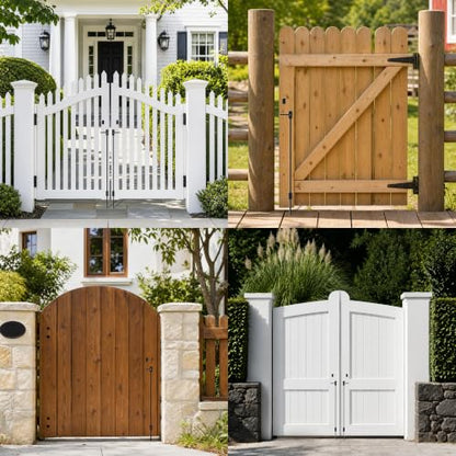 36" Heavy Duty Cane Bolt Gate Drop Rod Extra Thick Ground Latch 2 Pack - color: 36 Inch