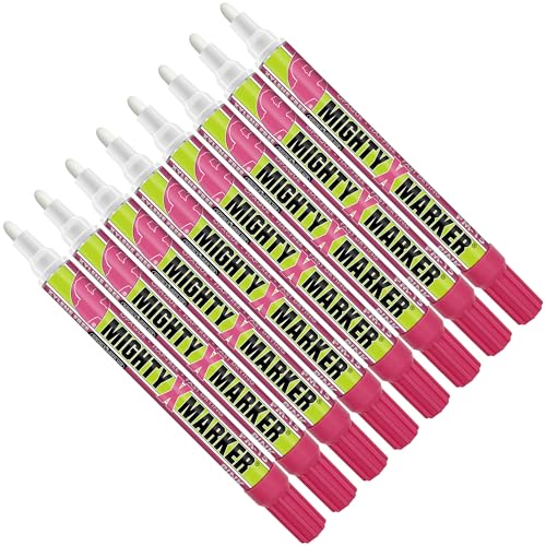 PM-15, Eco-Friendly Paint Marker, Alcohol-Based & Xylene-Free, Waterproof & Permanent, 10ml, 2.3mm Tip, 8 Bonus Tips, Made in USA, Pink 8 Pack - color: Pink
