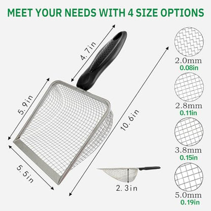 4 Pack Chicken Poop Scooper, 5.5" Metal Mesh Shovel - size: 5.5" 4 Set