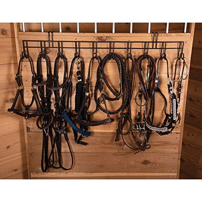 EASY-UP Pro Portable Bridle & Tack Racks | Essential Horse Equipment Organizer - style: 10 Hooks