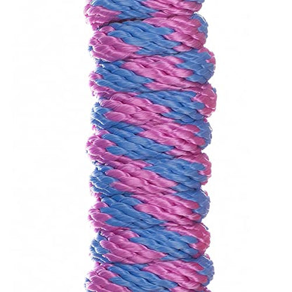 Equinavia Stella 8' Lead Rope with Snap Buckle - Light Blue/Pink - One Size - color: Light Blue/Pink