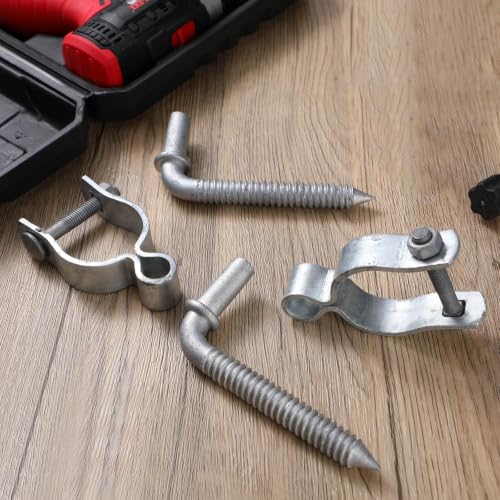 MorningRo 4 Pcs Farm Gate Hinge Set, 5/8" x 1-5/8'' Gate Hinge - size: 1-5/8 Inch