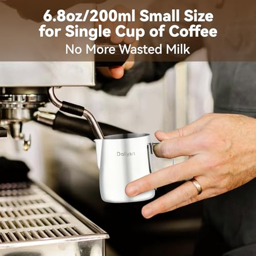 Dailyart Small Milk Frothing Pitcher 6.8oz/200ml Milk Steamer Cup - size: 6.8 Ounces