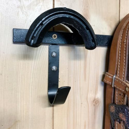 Will's Family Store Steel Horse Stable Bridle Hangers Tack Room Hooks Black 5 Pack