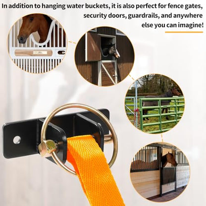 Heavy Duty Bucket Hooks, 5 Gallon Horse Feed Bucket Holder