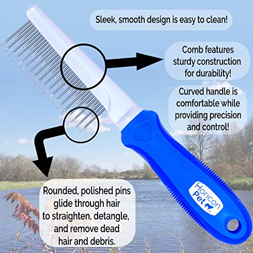 Detangling and Grooming Dog Comb Set for Dogs, Cats, Small Animals - style: 2 Comb Set 37LS/45L