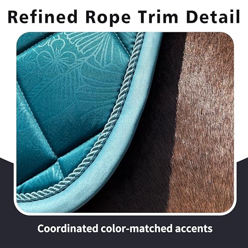 EQUINEWAVE Embossed All Purpose Saddle Pad - color: BLUE CORAL