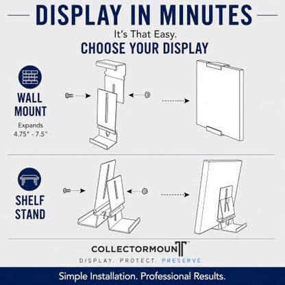 CollectorMount™ DVD & Video Game Display Wall Mount & Shelf Stand, 5 Pack - size: 5 Pack