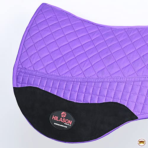 HILASON Western All Purpose Horse English Saddle Pad | All-Purpose - color: Purple