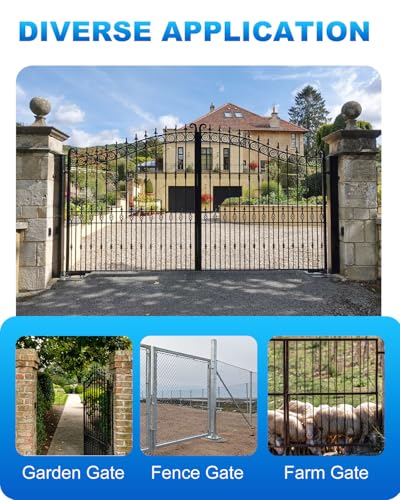 Wall Mount Gate Hinges 4 Pack Farm & Chain Link Gate Hinges with 5/8" Pin - size: 4 Pack