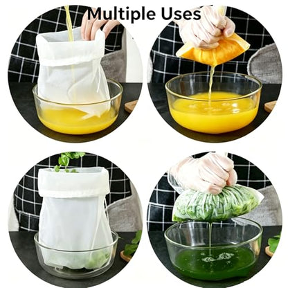 Reusable Ultra Fine Mesh Strainer Bag, 2Pcs Multi-Use