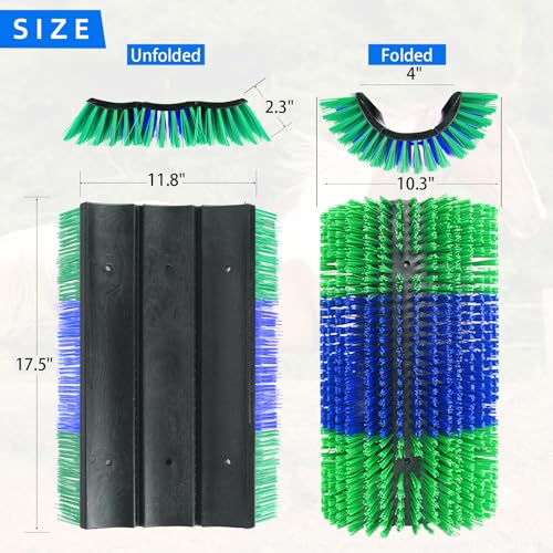 Livestock Scratch Brush for Cattle, Horses, Goats, Cow, Durable Scratching Brush, Massage Grooming Tool Kit