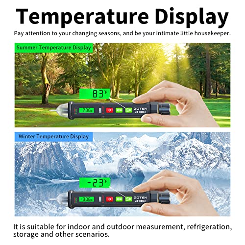 ZOYI ZT-DB03 AC Voltage Detector-5 Sensitivity Gears-Dual-Range 12V-1000V/48V-1000V, Non-Contact Voltage Tester Pen with Break-Point Testing,Flashlight, Electrical Tester for Home,Electricians&DIY