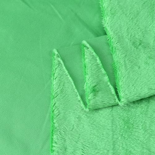 Surf turtle Green Super Soft Minky Fabric by The Yard, 36"x60" - color: Green