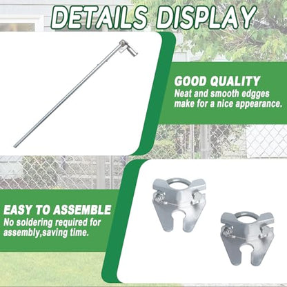 Podoy 36" Chain Link Gate Drop Rod for 1-3/8" Fence Frames - size: 1-3/8" × 36" (1 PACK)