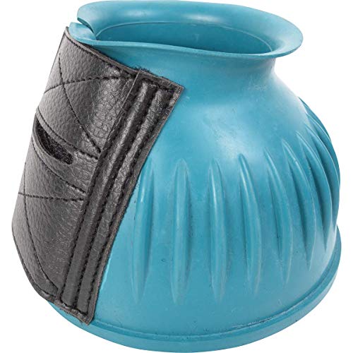CASHEL Rubber Bell Horse Boots, Teal, Medium