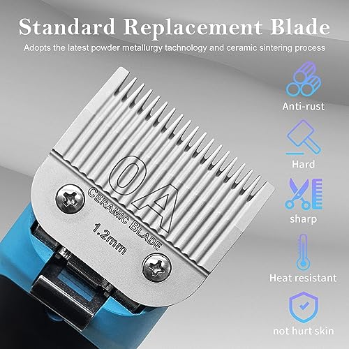 0A Replacement Blade compatible with Oster Classic 76/Andis dog Clipper - color: SIZE 0A(2 PACK)