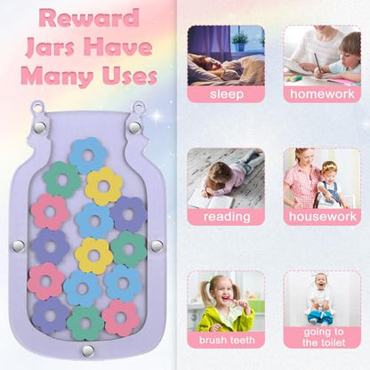 Qunclay Potty Training Jar with Stars for Toddlers,Daisy Style - style: Daisy Style