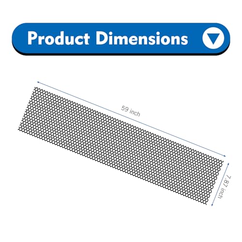 Car Windshield Tint Strip, 7.87" x 59" Mesh Car Windshield Banner Sticker, Anti-Glare Sunproof Exterior Windscreen Protective Film, Cuttable to Fit Most Vehicles (Black #A) - color: Black #a