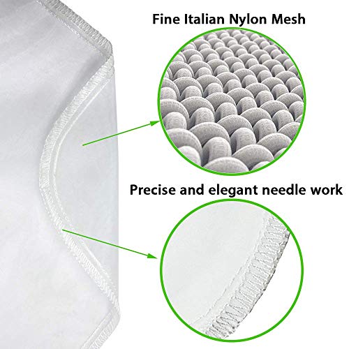 Nut Milk Bag, Pro Quality Multiple Usage Reusable Food Strainer, Cold Brew Coffee Bag Cheese Cloth, Ultra Fine Nylon Mesh Food Grade for Milk, Juice, Coffee, Tea, 12"x12" (2 pack) - color: 2 pack