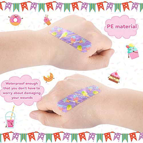 Panelee 120 Pcs Kids Bandages Bulk Waterproof Flexible, Cute Style - style: Cute Style