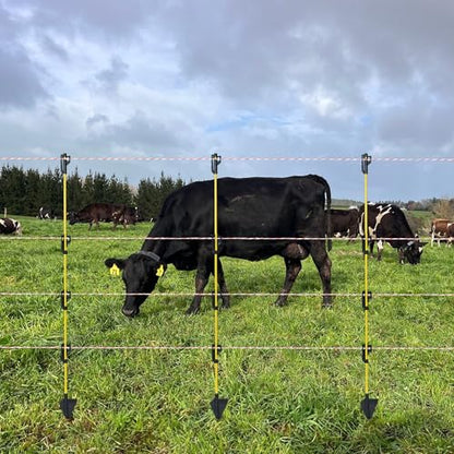 48 inch Fiberglass Electric Fence Posts,Electric Fence Stakes,Yellow 50 pcs - color: 48 INCH, size: 50 pcs