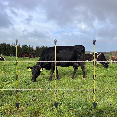 48 inch Fiberglass Electric Fence Posts,Electric Fence Stakes,Yellow 20 pcs - color: 48 INCH, size: 20 pcs