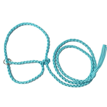 adustable goat halter and lead neon turquoise sheep halter small livestock halter