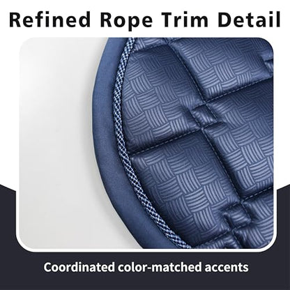 EQUINEWAVE Embossed All Purpose Saddle Pad - color: NAVY