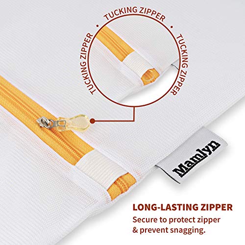 Mamlyn Mesh Laundry Bag for Delicates, Wash Bag for Underwear and Lingerie, Makeup Organizer Bag (1 Large, 2 Medium, 2 Small) - size: 1 Large, 2 Medium, 2 Small