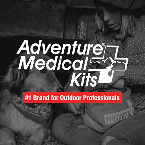Adventure Medical Kits Trail Dog Medical Kit - Pet First Aid Kit with Dressings, Bandages, Instruction Manual & Tools - Lightweight, Compact Dog Safety Pack