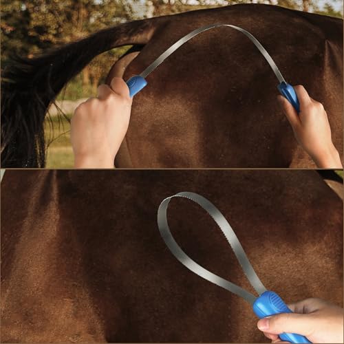 Dual-Sided Shedding Blade Dog Hair Brush（Blue 2 Pcs）