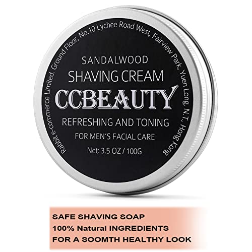 CCbeauty Mens Shaving Brush and Bowl Set, 4 in 1 Badger Shave Brushes Kit with Stainless Steel Bowl & Soap Mug, Safety Razor Stand, Birthday Boyfriend Dad Gifts Set for Men, Shaving Cream 3.5Oz - color: 3# White Cream
