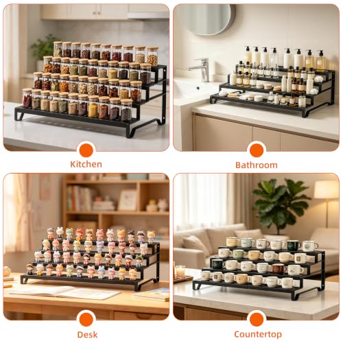 Expandable Can Organizer for Pantry, 4-Tier Adjustable Metal Can Rack - size: 4 Tier*1