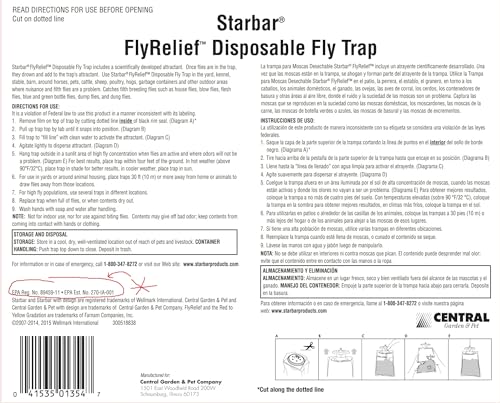 Starbar Farnam 100520213 Giant FlyRelief Disposable Fly Traps - Quantity 8